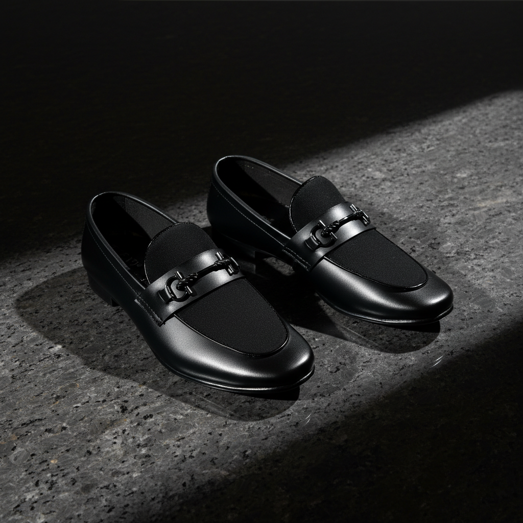 Men Premium Black Suede Loafer