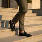 Men Premium Black Suede Loafer