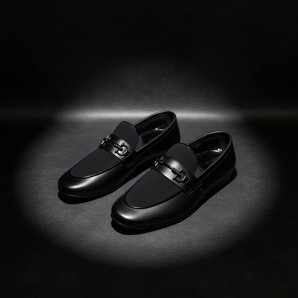 Men Premium Black Suede Loafer