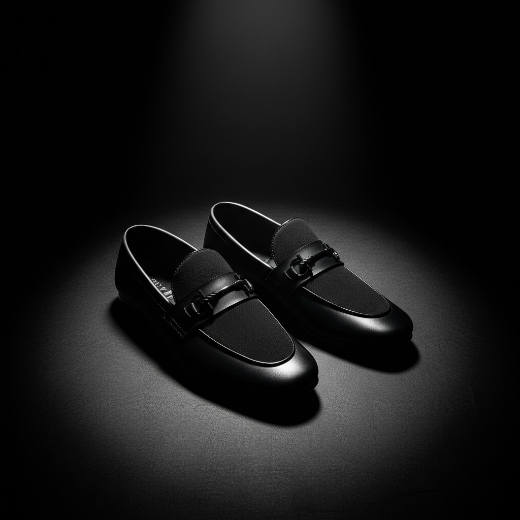 Men Premium Black Suede Loafer