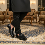 Men Premium Black Suede Loafer