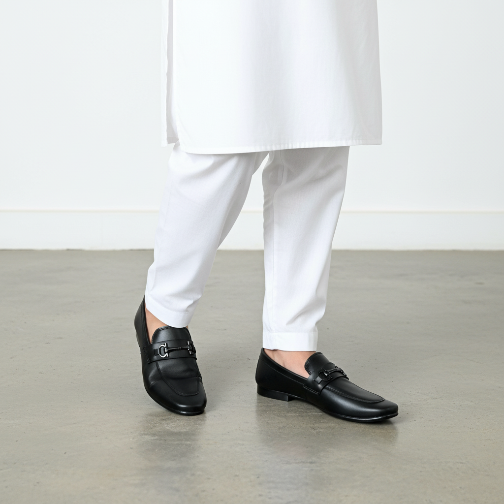 Handstiched Premium Black Loafer | Softsole and daily wear loafer